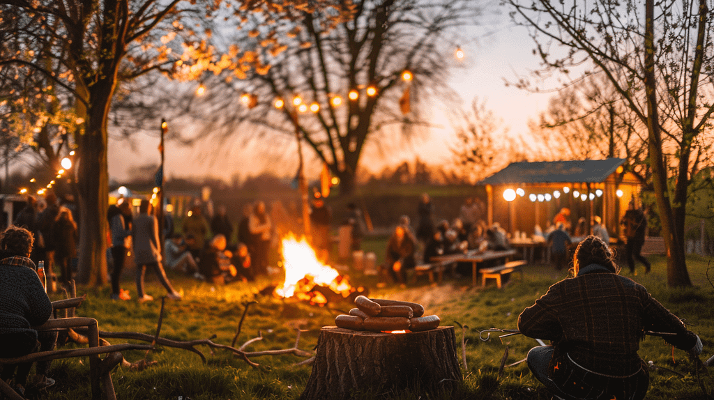 Osterfeuer in Cuxhaven Essen