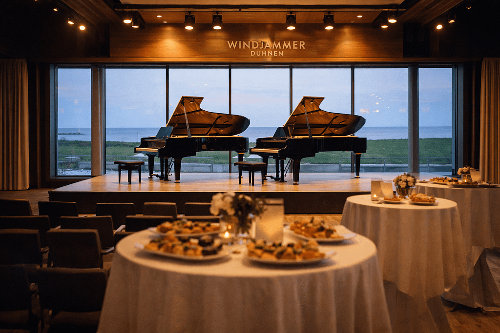 Veranstaltungssaal Windjammer in Cuxhaven-Duhnen für die MareMusikFestival Gala.