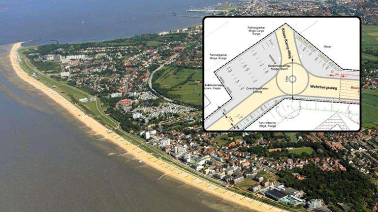 Neue Promenade in Cuxhaven